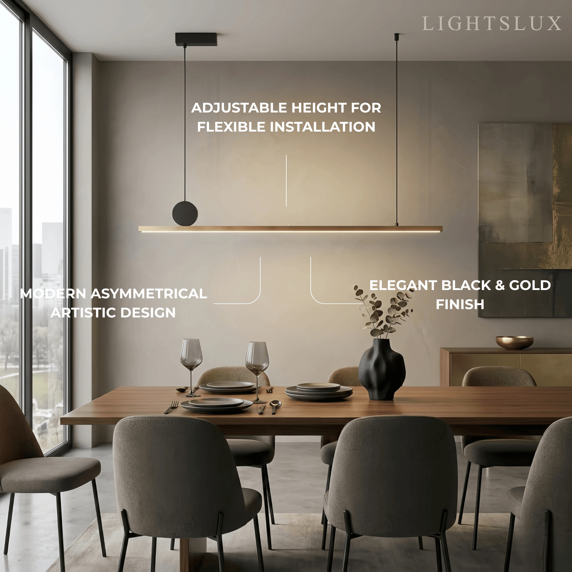 Arcato Modern Dimmable Pendant Light