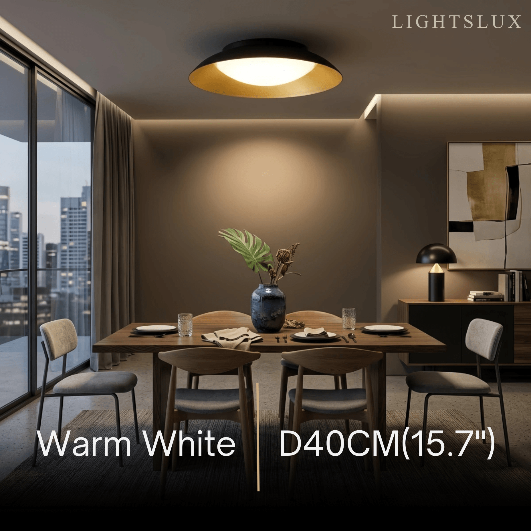 Embrace Nordic Dimmable Flush Mount Ceiling Light