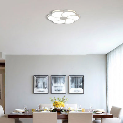  Dimmable Ceiling Light — White Metal & Acrylic  Living Room