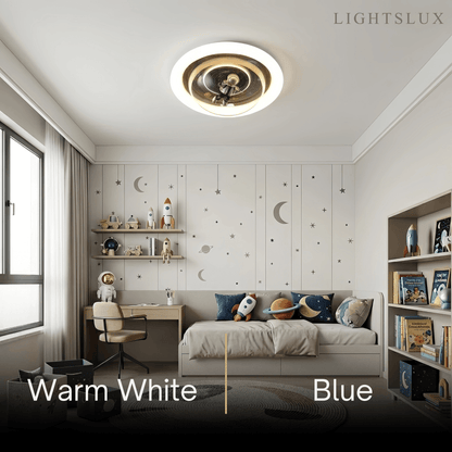 Vivara Modern Metal/Acrylic Ceiling Light - Blue