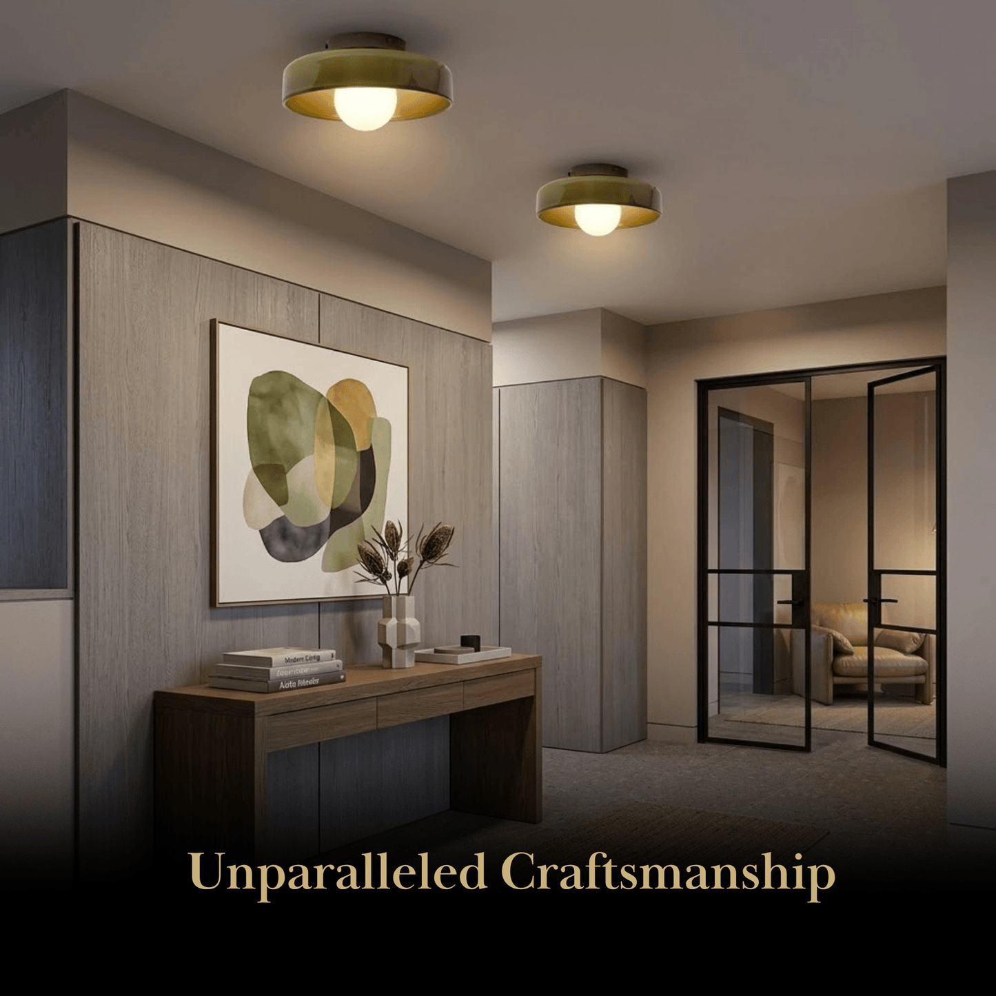 Modern_Round_Ceiling_Light_Orange