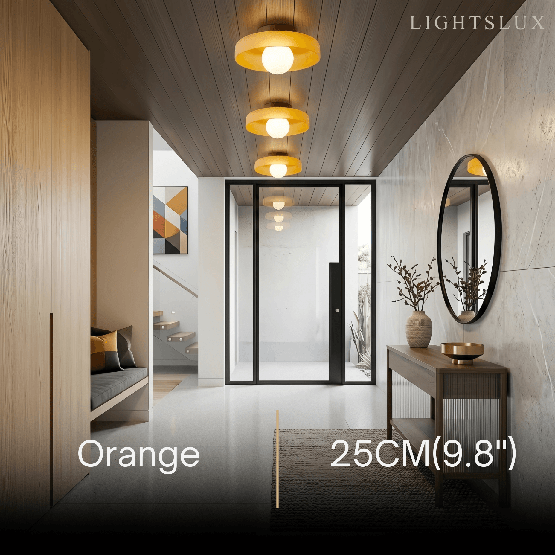 Modern_Round_Ceiling_Light_Orange