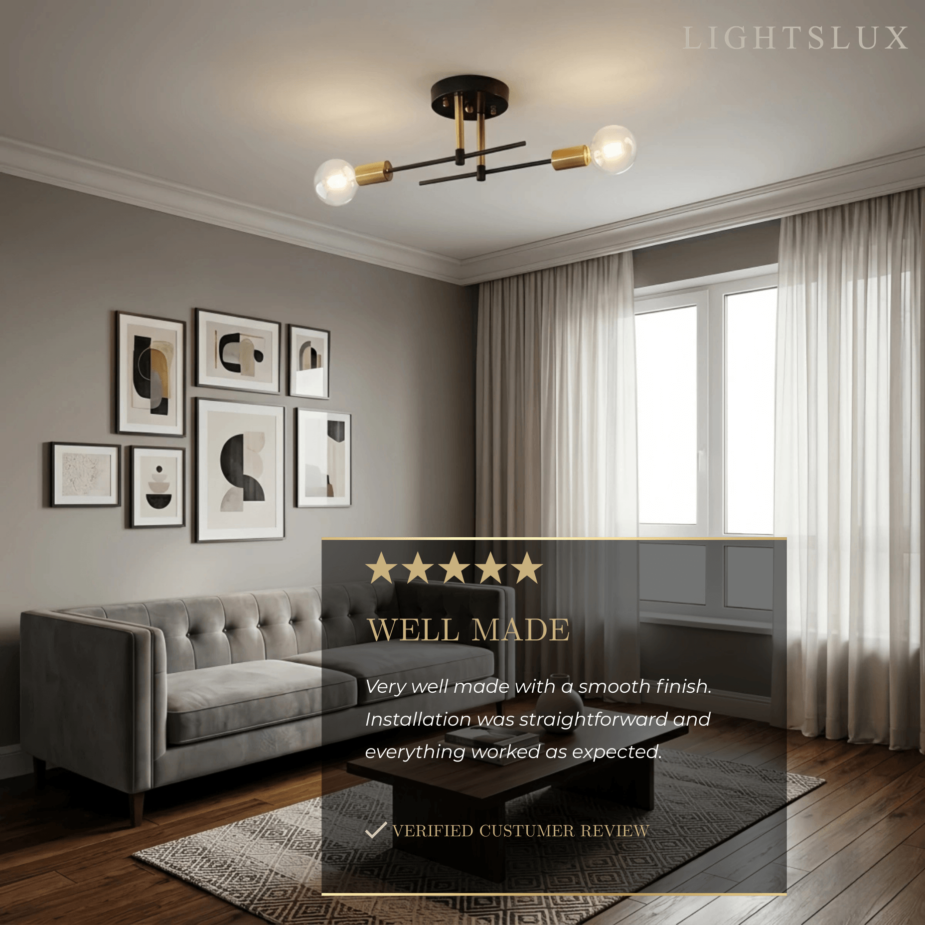 Modern Globe Ceiling Light