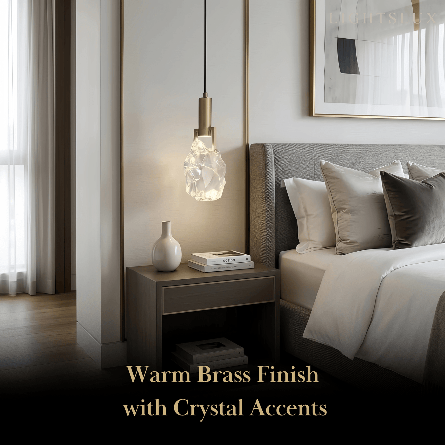 Excelis Modern Brass Pendant Light 