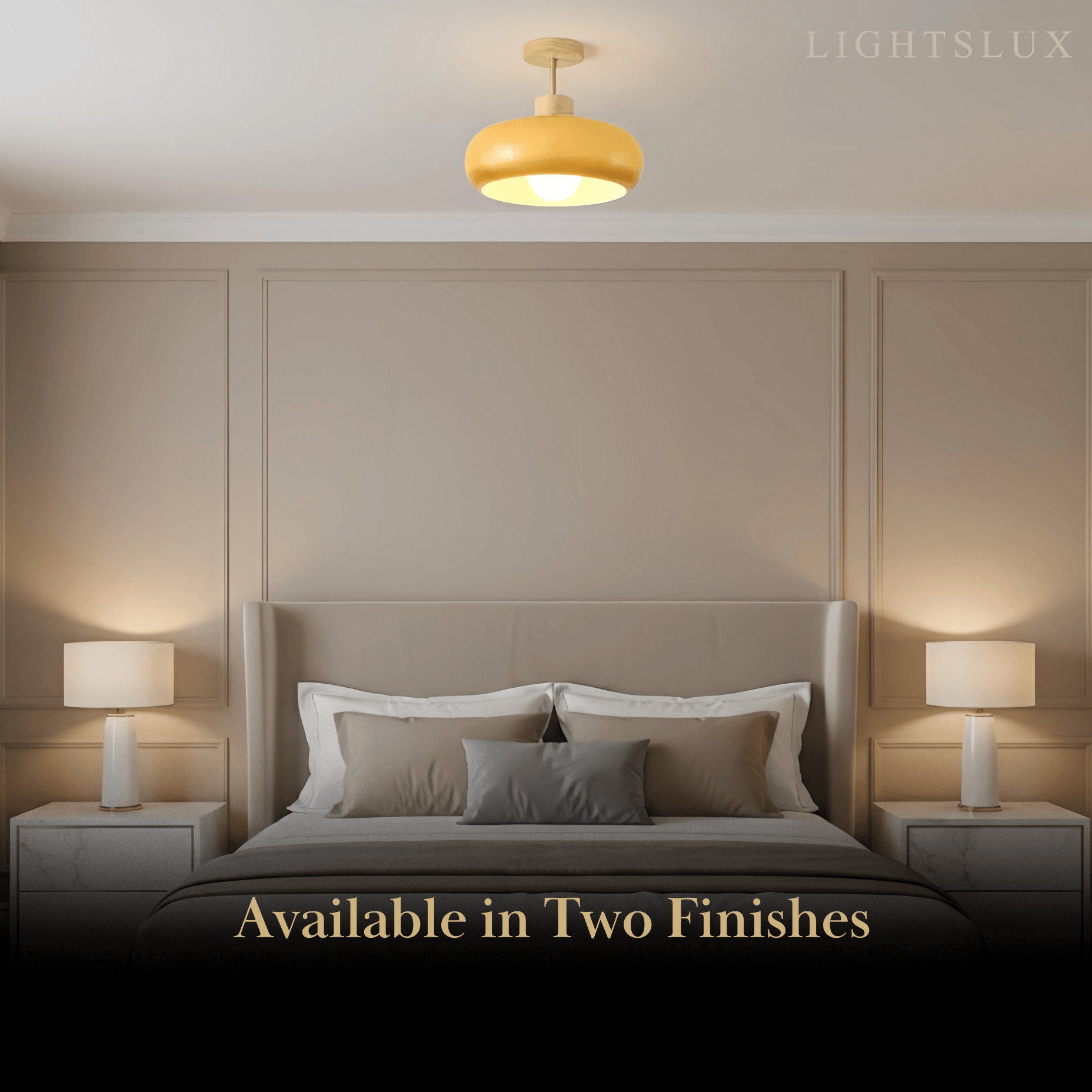 Crema Modern Glass LED Ceiling Light 