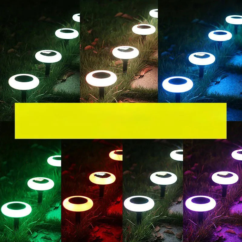 Modern Rock-Shaped Solar Pathway Light 