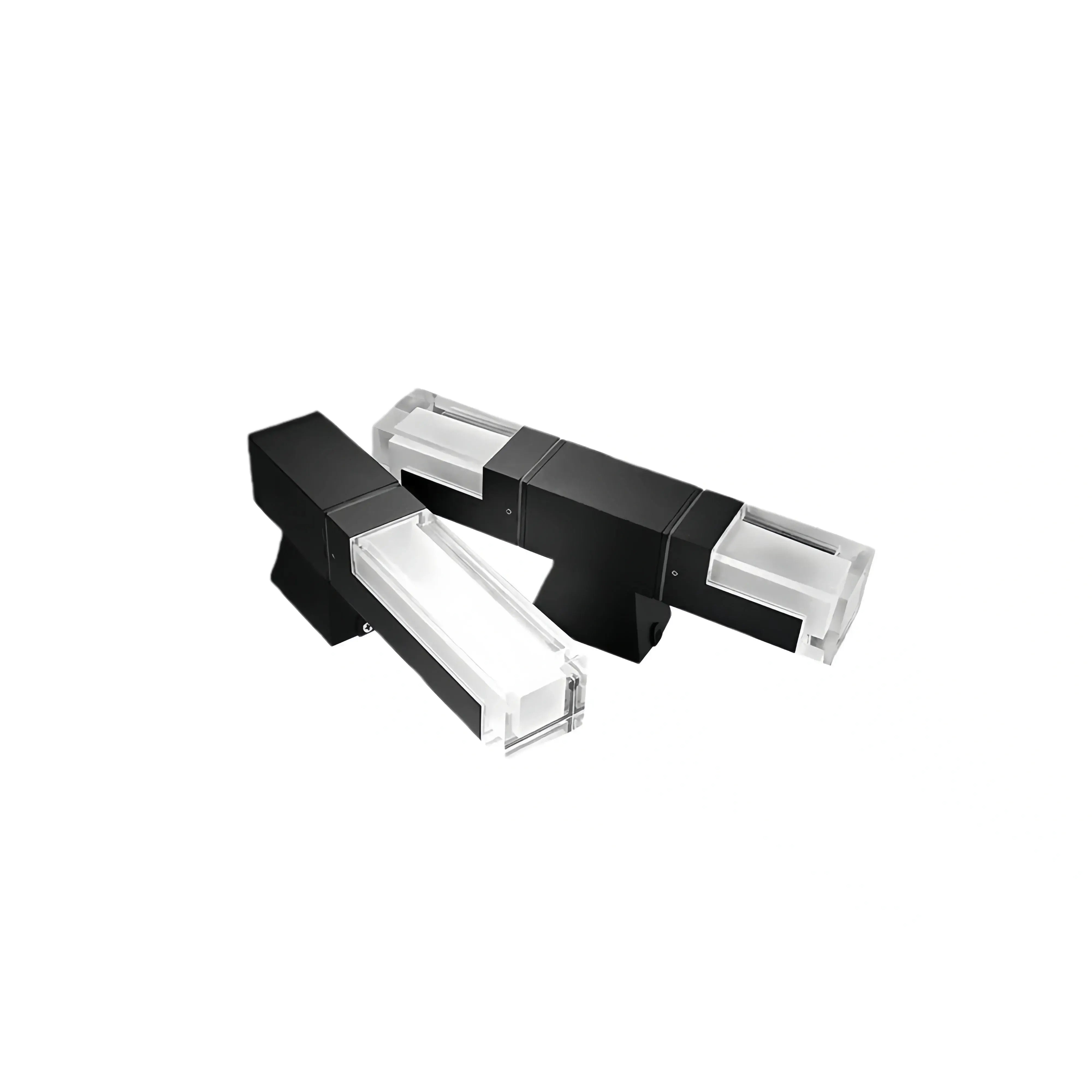 Modern Black Rectangle Outdoor Wall Light 