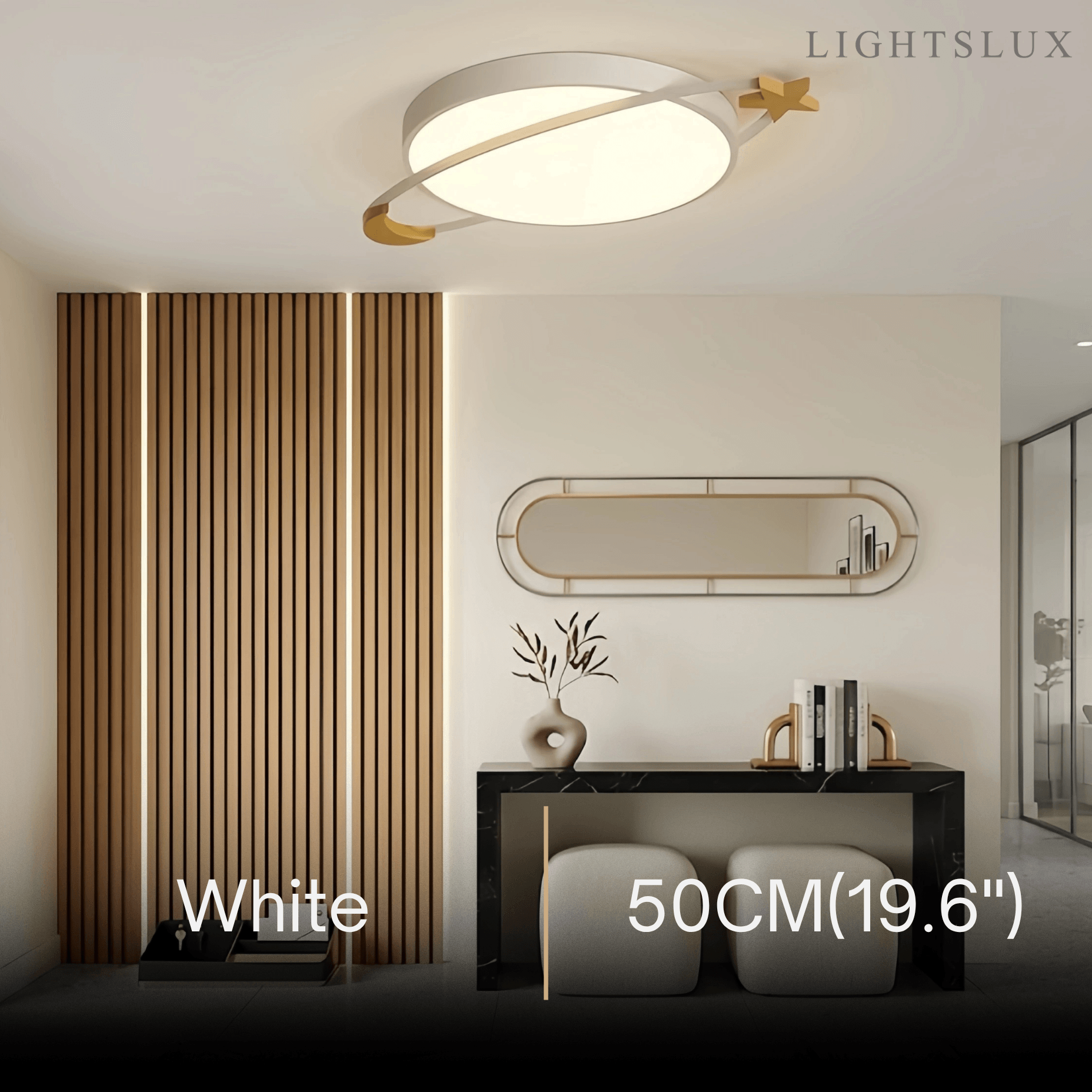 Vivara Modern Ceiling Light - Dimmable Grey/White/Green for Bedroom
