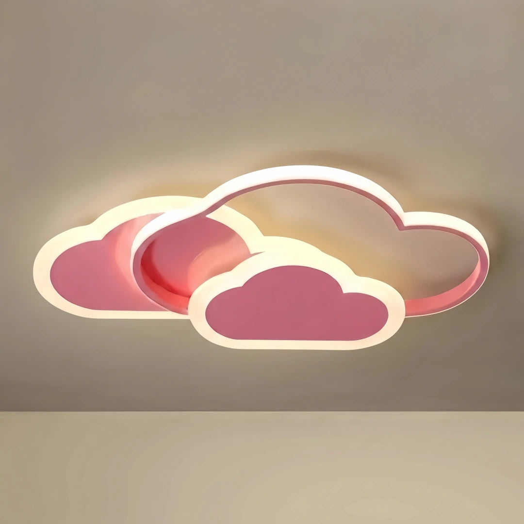 LED Dimmable Star Ceiling Light – Designer Pink Kids Room