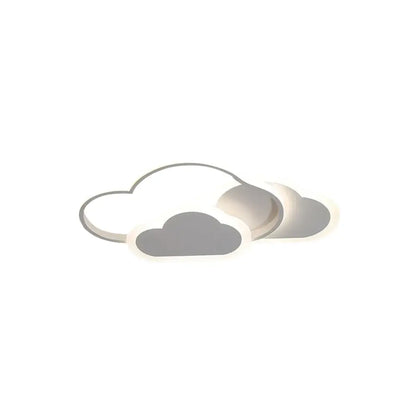 Vivara Modern LED Dimmable Star Ceiling Light – Designer White/Pink Kids Room