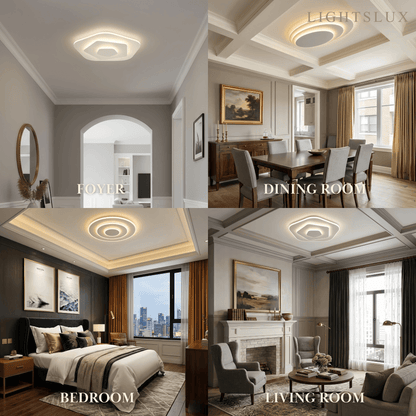 Crema Modern Nordic Round Flush Mount Ceiling Light – White Fixture