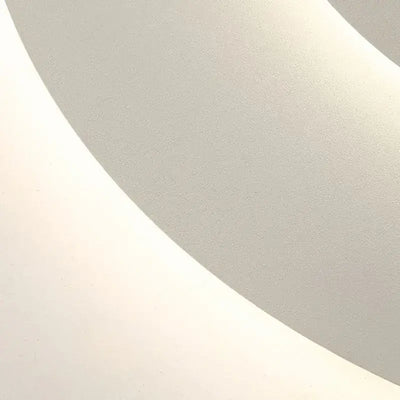 Crema Modern Nordic Round Flush Mount Ceiling Light – White Fixture