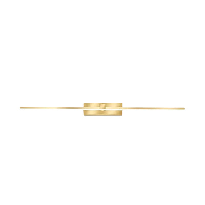 Arcato Modern Linear Wall Lamp - Gold Metal & Acrylic for Living Room
