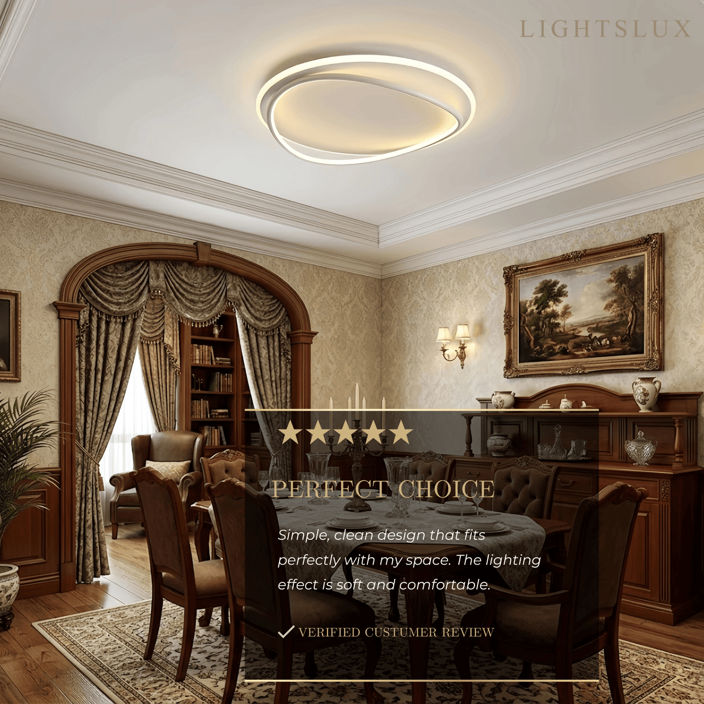 Velora Modern Ring Ceiling Light 