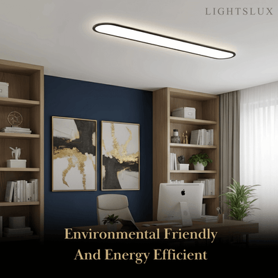Arcato Minimalist White/Black LED Flush Mount Ceiling Light Living Room