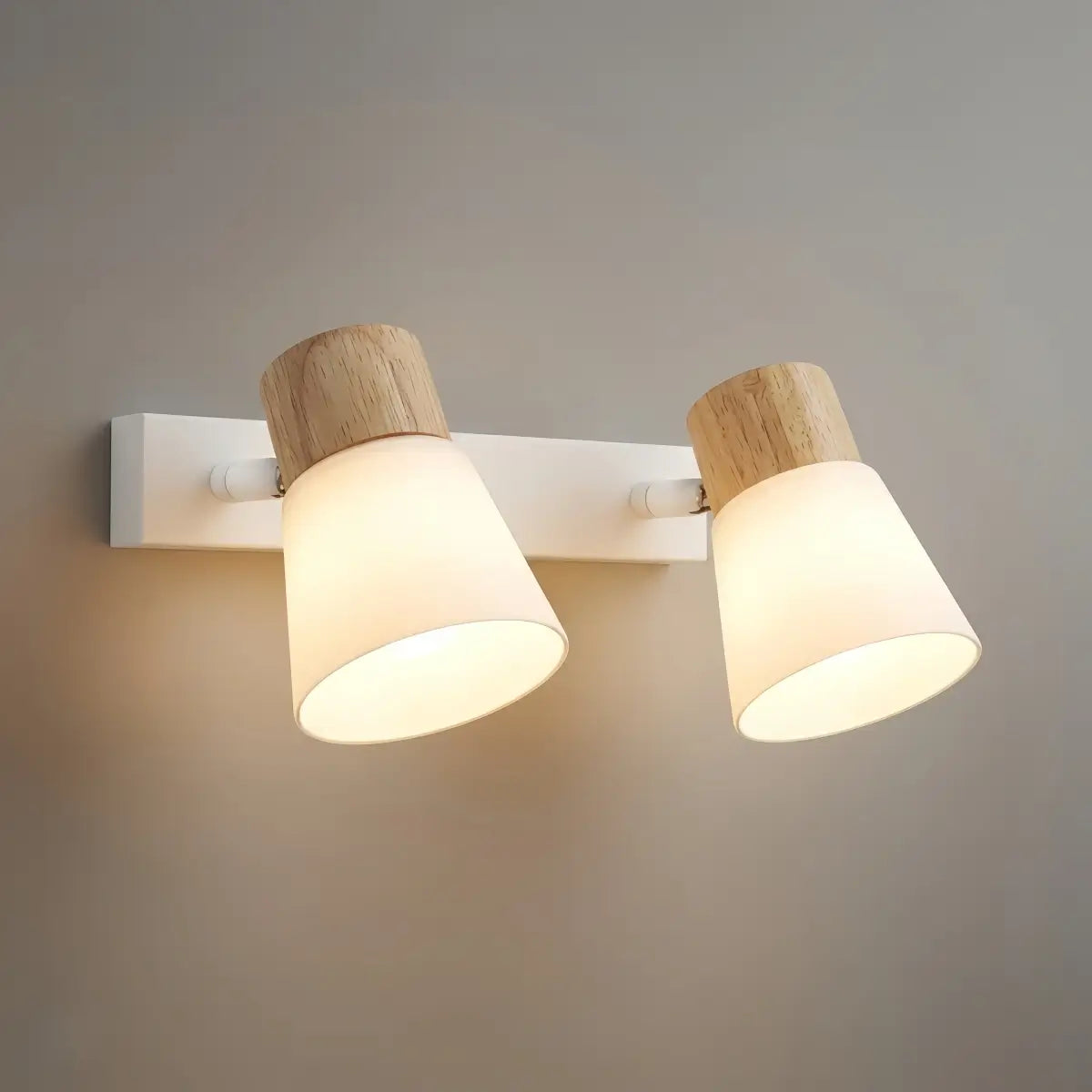 Crema Modern White Vanity Light