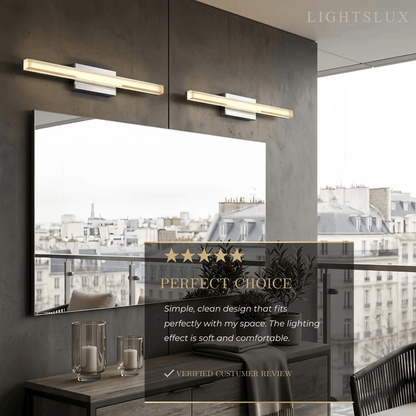 Arcato Modern Silver Vanity Light