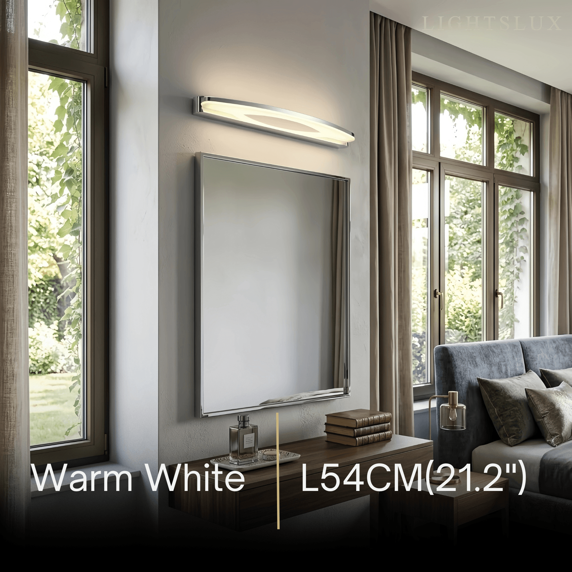 Modern Elliptical Vanity Light 