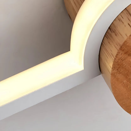 Arcato Nordic Wood & Acrylic Wall Lamp