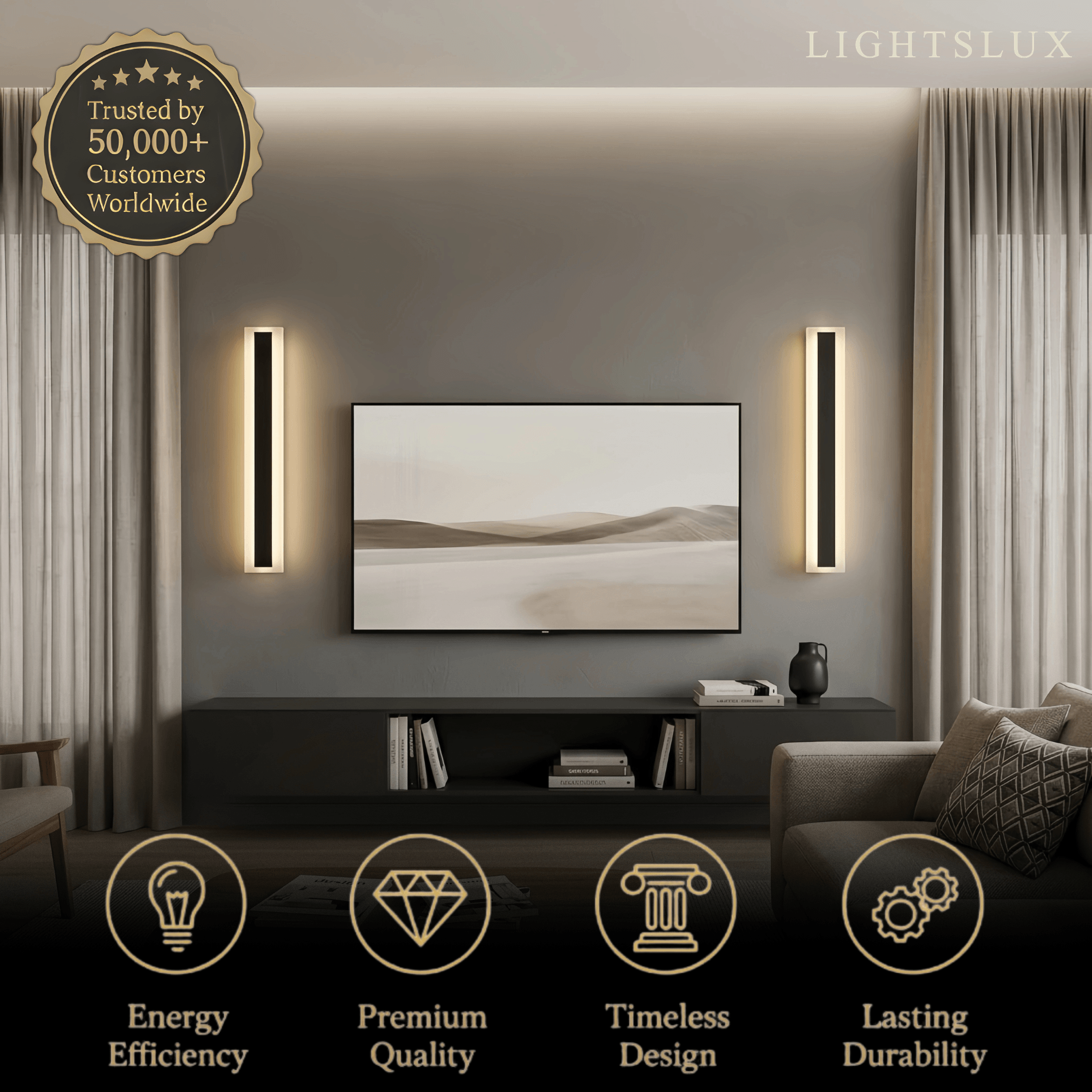 Arcato_Minimalist_Black_LED_Wall_Lamp