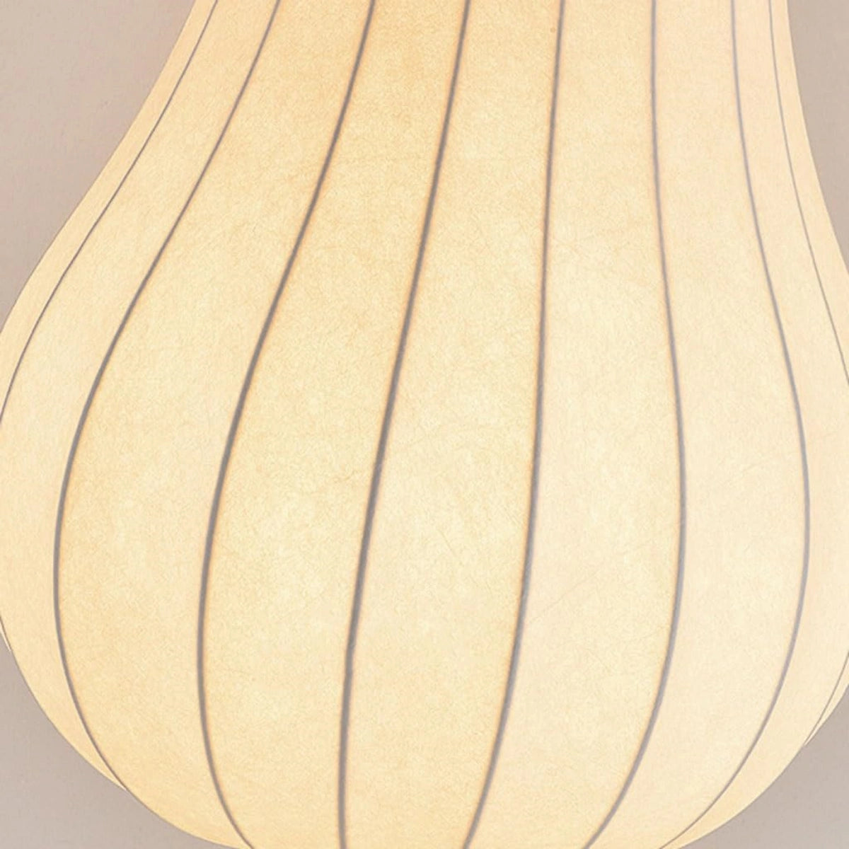 Zenno Japanese Style Floor Lamp with Pear-Shaped 