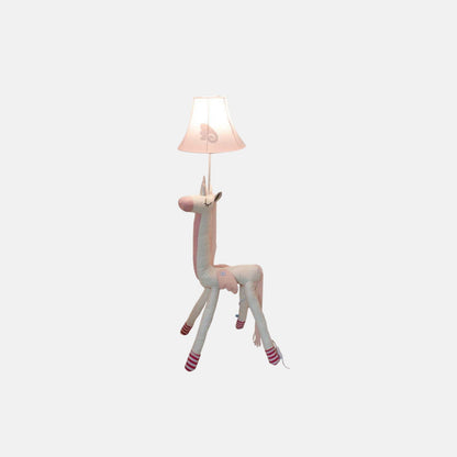 Nordic Unicorn Floor Lamp – Plush & Metal Kids’ Night Light