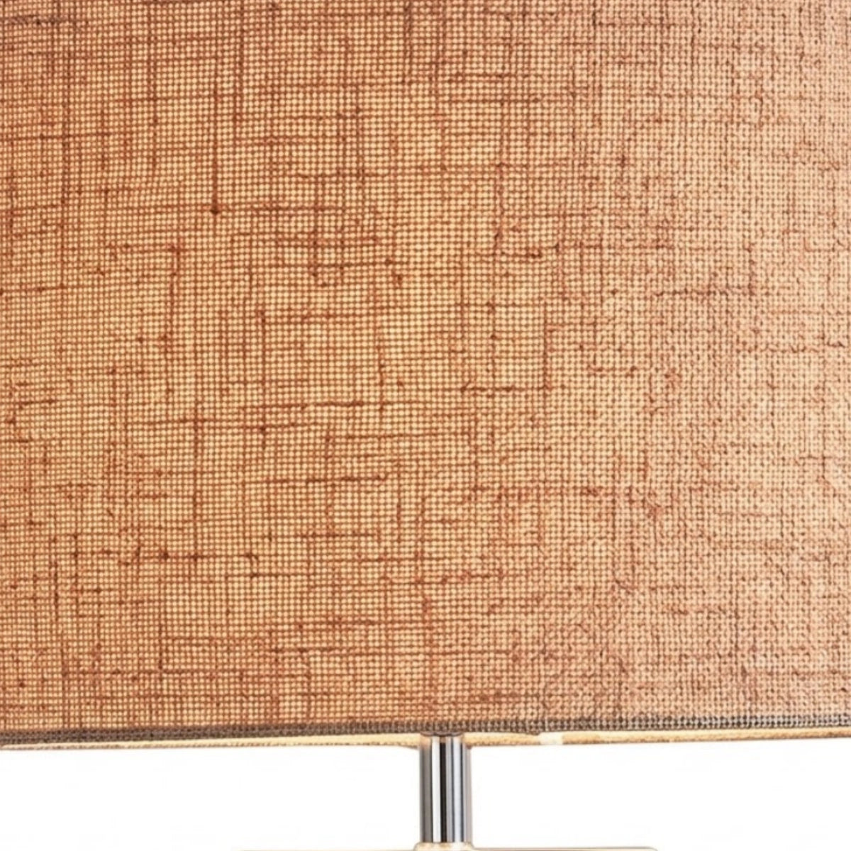 Modern Floor Lamp with Cylindrical Fabric Shade
