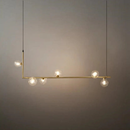 Nebula Minimalist Linear Pendant Light - Black