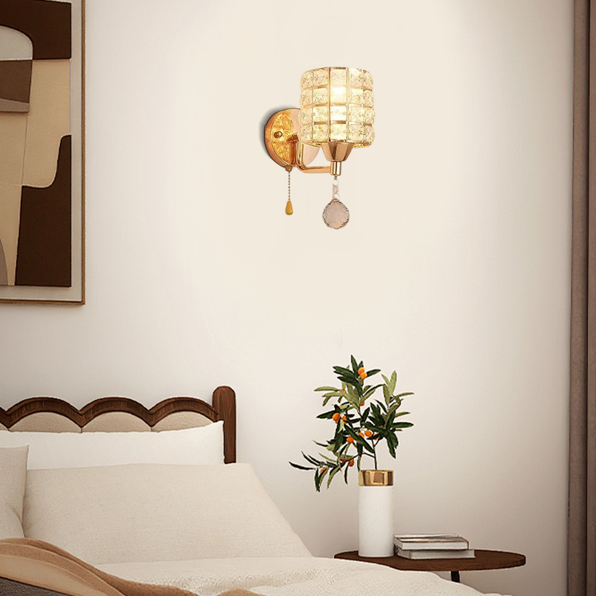 Excelis Modern Crystal Wall Lamp