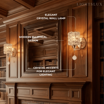 Excelis Modern Crystal Wall Lamp