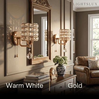 Excelis Modern Crystal Wall Lamp
