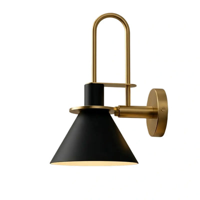 Irondale Nordic Conical Wall Lamp - Metal for Living Room/Bedroom
