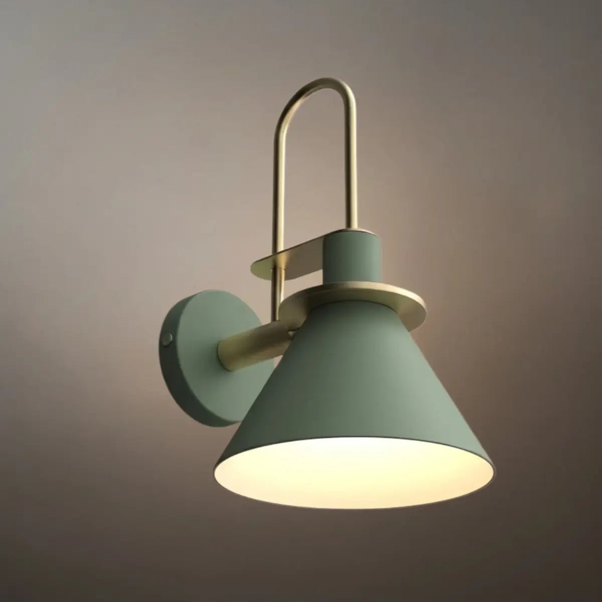 Irondale Nordic Conical Wall Lamp - Metal for Living Room/Bedroom
