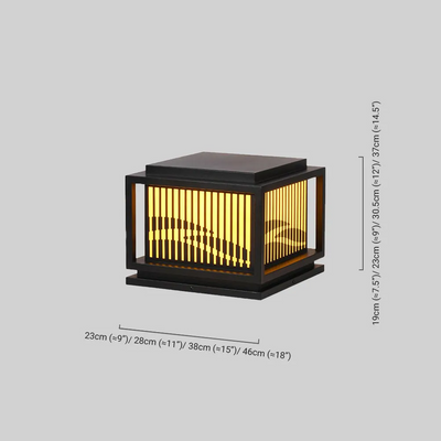Arcato Vintage Metal Outdoor Pillar Light 