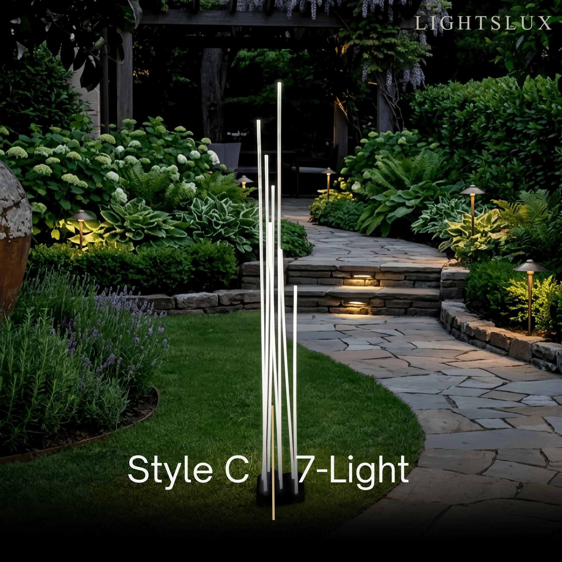 Arcato Art Deco Optical Fiber LED Path Light