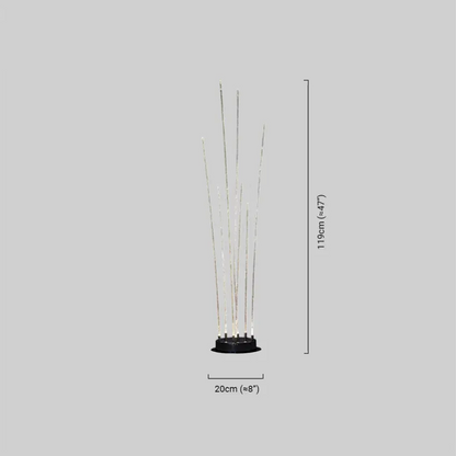 Art Deco Optical Fiber LED Path Light Dimensions