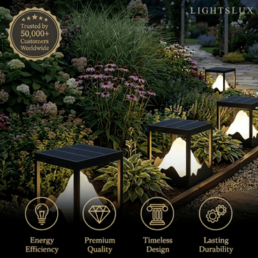 Lunara Designer Metal Outdoor Path Lamp