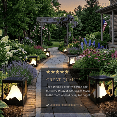 Lunara Designer Metal Outdoor Path Lamp