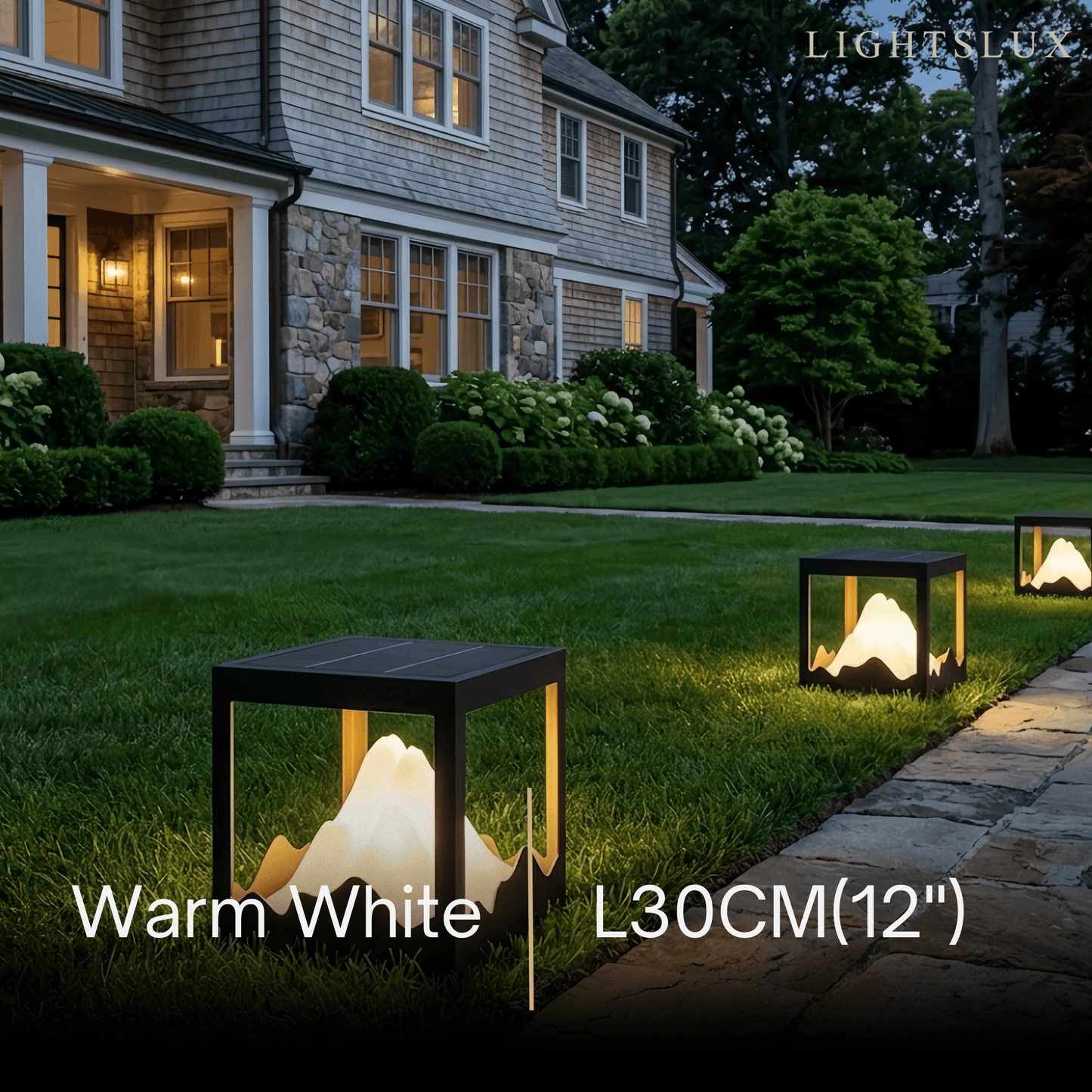 Lunara Designer Metal Outdoor Path Lamp