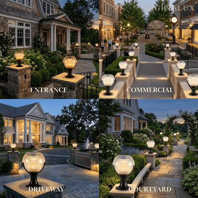 Lunara Modern Outdoor Pillar Lights