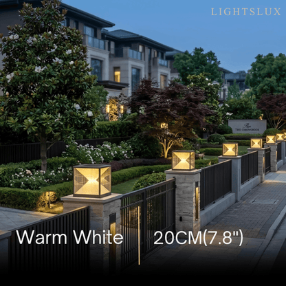 Modern Metal Outdoor Floor Lamp