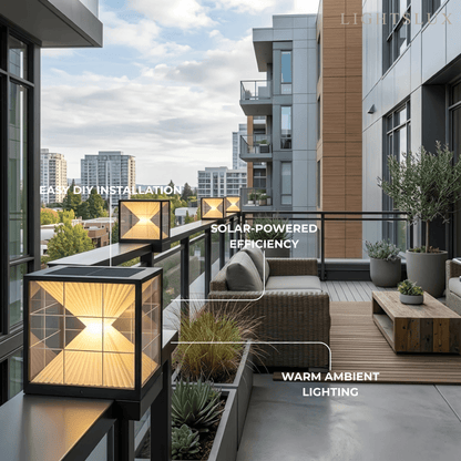 Modern Metal Outdoor Floor Lamp