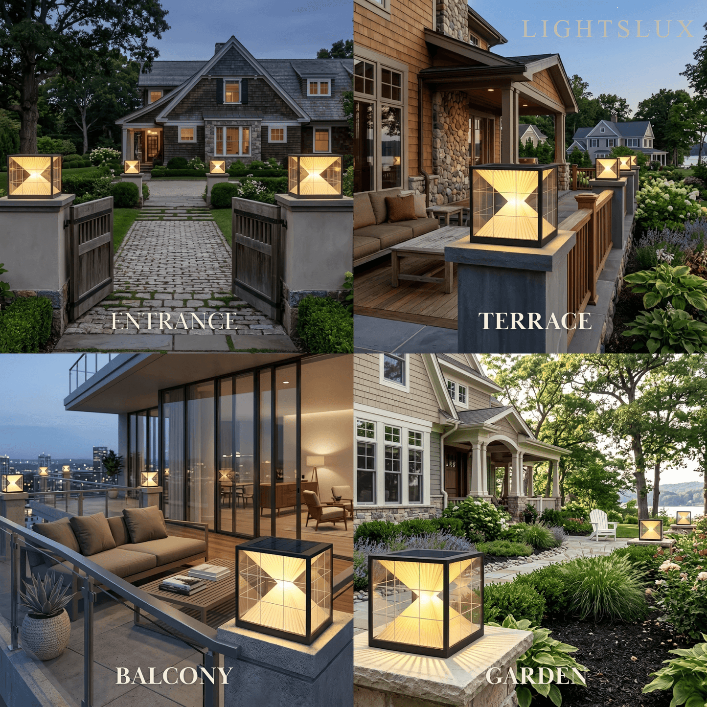 Modern Metal Outdoor Floor Lamp