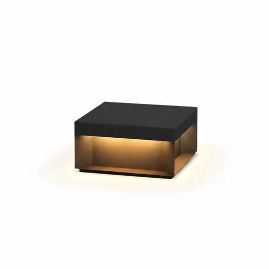 Modern Square Outdoor Pillar Light