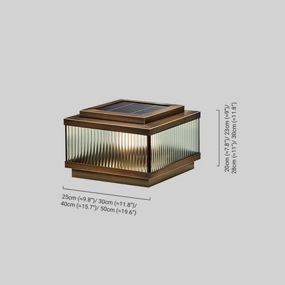 Modern Solar Garden Lamp  Dimensions