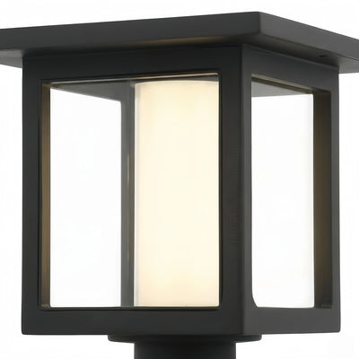 Arcato Modern Solar Pathway Lights  - Black Metal Lantern Design for Outdoor