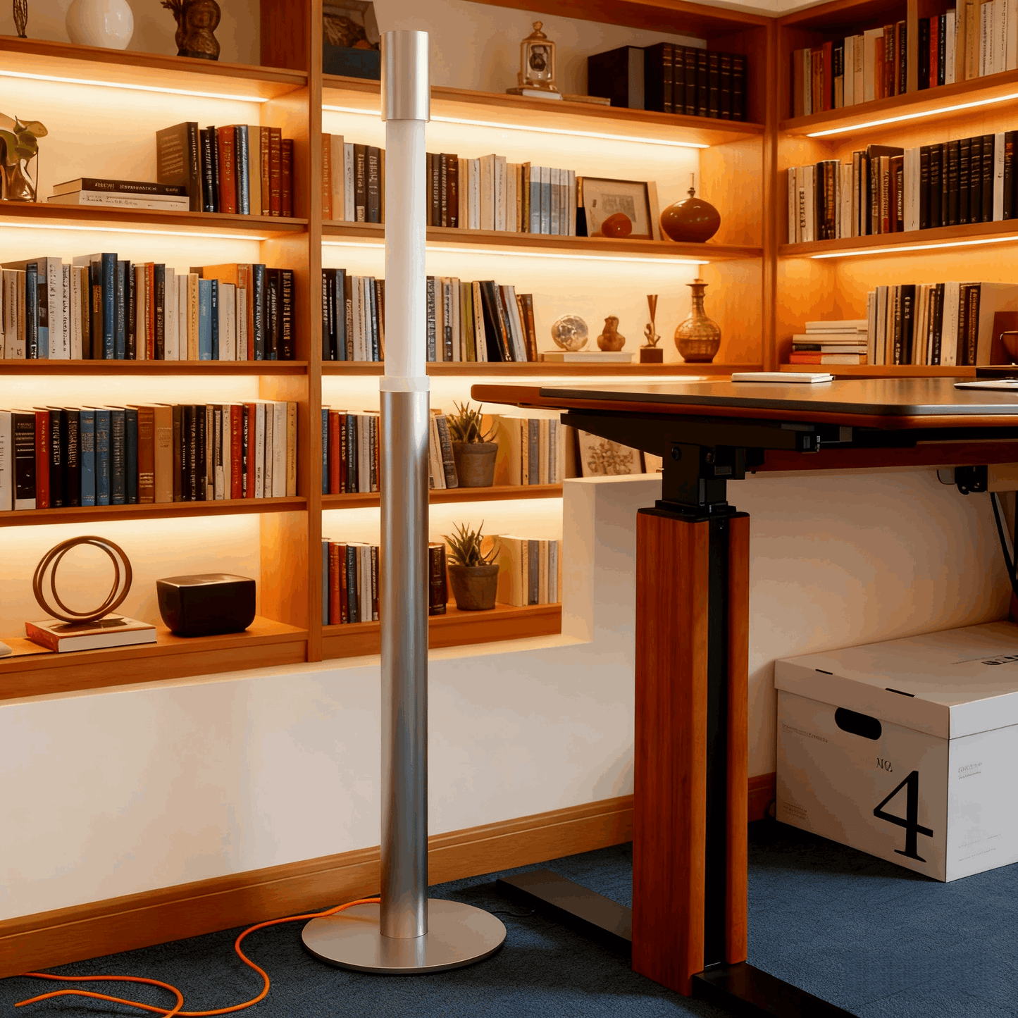 Arcato Modern Minimalist Liftable Floor Lamp - Adjustable Rod Lamp for Study Room