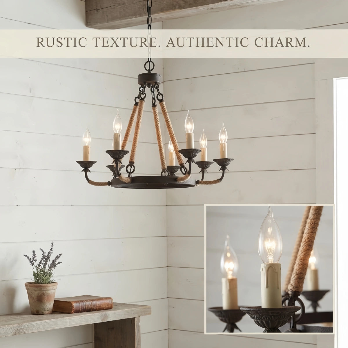 Chandelier – 6/8/12-Light Vintage for Living Room