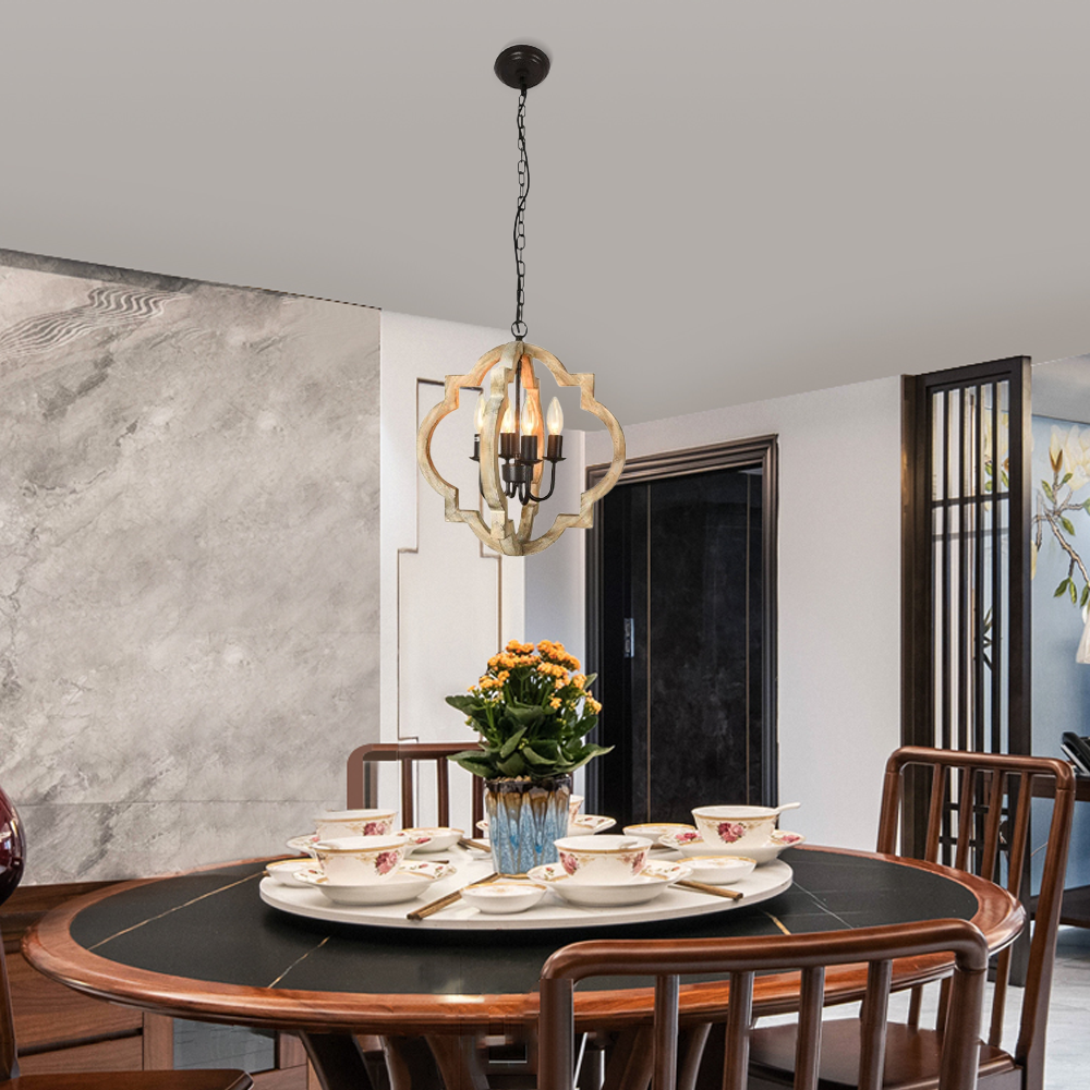Wood Chandelier  for Dining Room