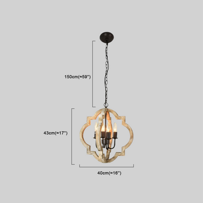4-Light Candle Lantern for Dining Room